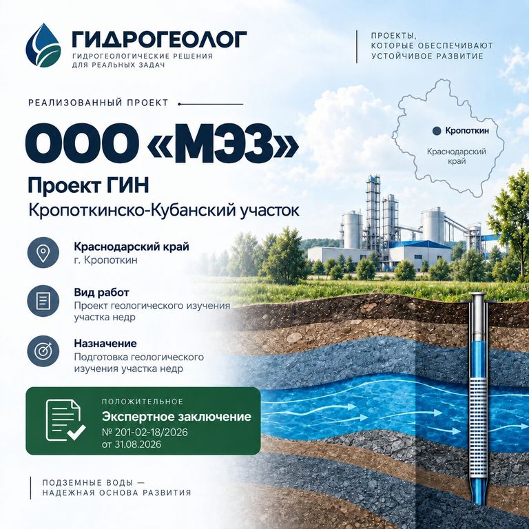 Обложка кейса ООО «МЭЗ» — проект ГИН по Кропоткинско-Кубанскому участку, Краснодарский край