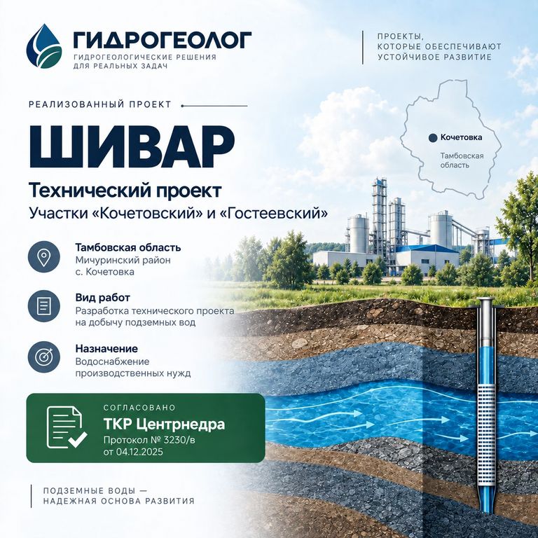 Обложка кейса «ШИВАР» — технический проект участков «Кочетовский» и «Гостеевский», Тамбовская область